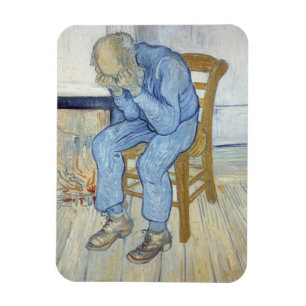Vincent Van Gogh   gamal man i sorg Magnet