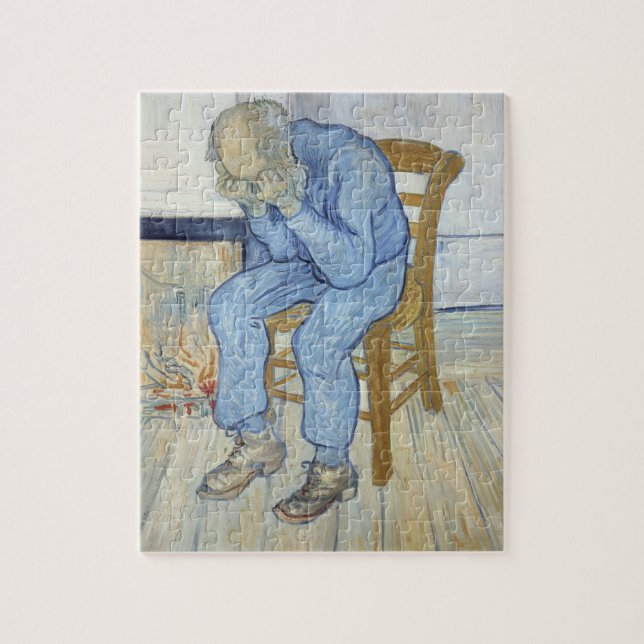 Vincent Van Gogh | gamal man i sorg Pussel (Vertikal)