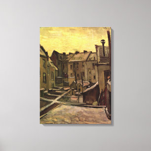 Vincent van Gogh, Gamla hus bakgårdar, Antwerpen Canvastryck