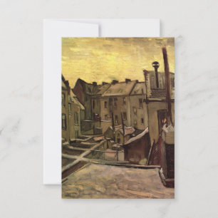 Vincent van Gogh, gamla husens bakgårdar, Antwerpe Inbjudningar