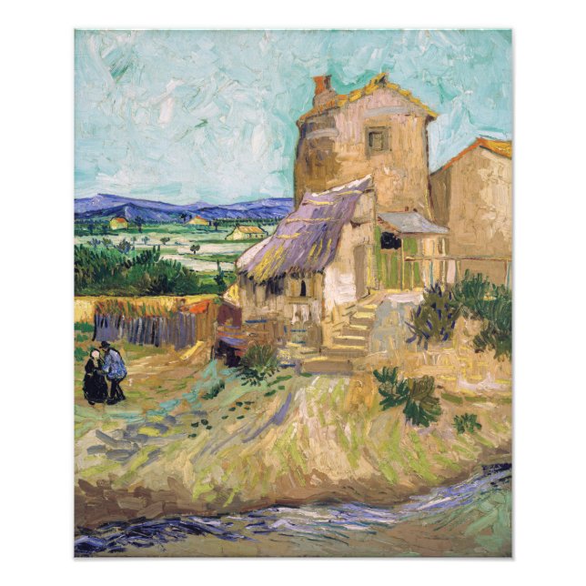 Vincent van Gogh - Gamla Mill Fototryck (Framsidan)