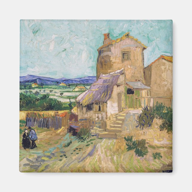 Vincent van Gogh - Gamla Mill Magnet (Framsidan)