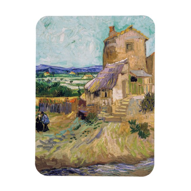 Vincent van Gogh - Gamla Mill Magnet (Vertikal)