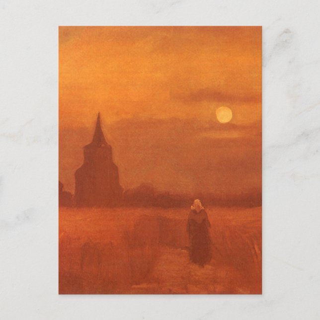 Vincent van Gogh - Gamla Torn i Fält Vykort (Framsida)