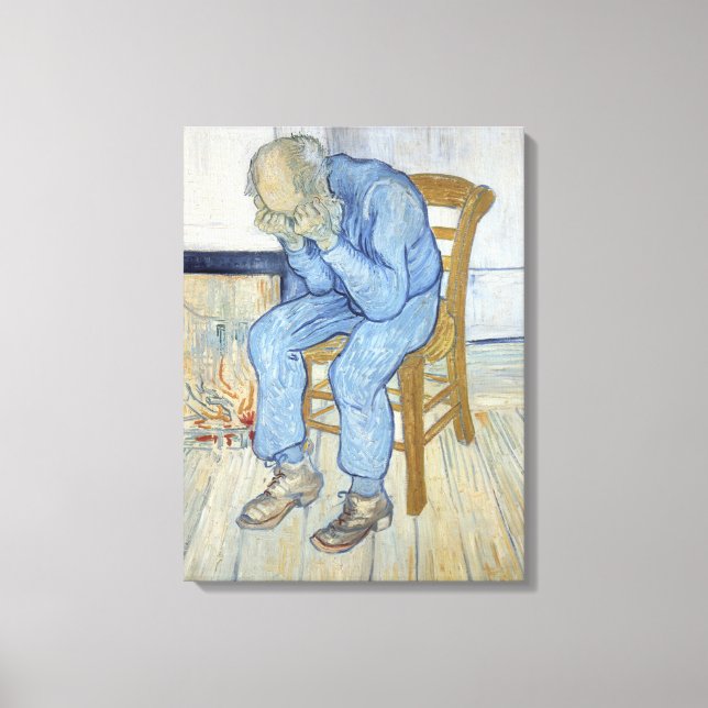 Vincent van Gogh | Gamle man i Sorrow Canvastryck (Framsida)