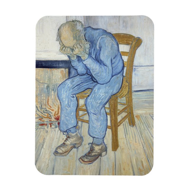 Vincent van Gogh | Gamle man i Sorrow Magnet (Vertikal)