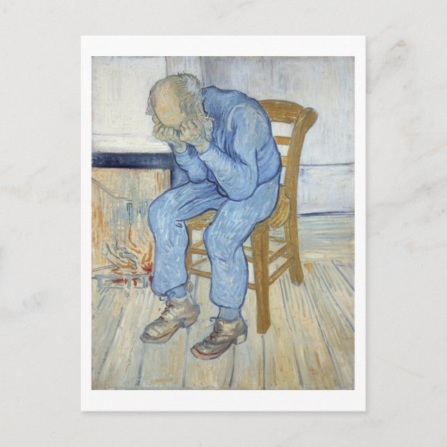 Vincent van Gogh | Gammal man i sorg  Vykort (Framsida)