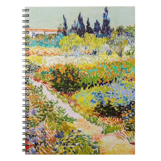 Vincent van Gogh - Garden at Arles Anteckningsbok (Framsidan)