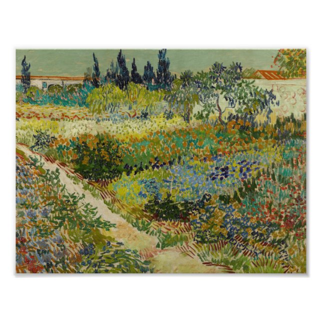 Vincent van Gogh - Garden at Arles Fototryck (Framsidan)