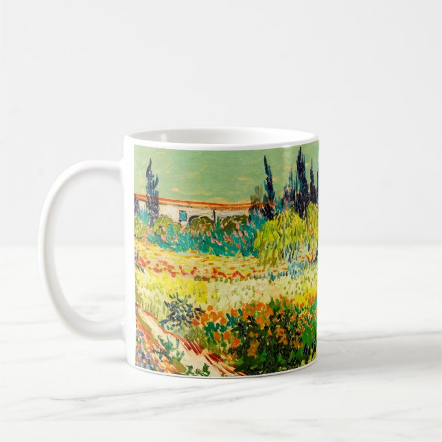 Vincent Van Gogh Garden at Arles Kaffemugg (Vänster)