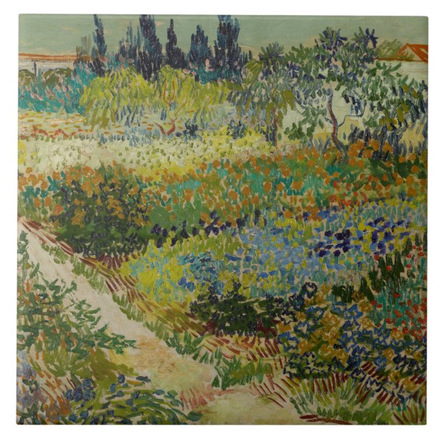 Vincent van Gogh - Garden at Arles Kakelplatta (Framsidan)