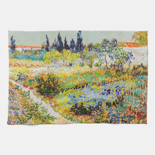 Vincent van Gogh - Garden at Arles Kökshandduk (Horisontell)