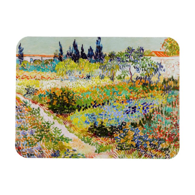 Vincent van Gogh - Garden at Arles Magnet (Horisontell)