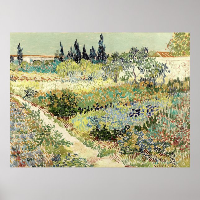 Vincent Van Gogh Garden at Arles Poster (Framsidan)