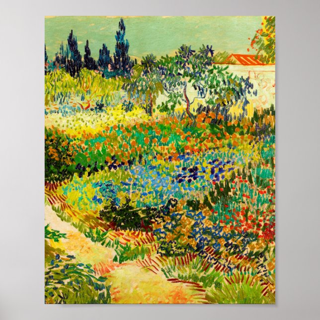 Vincent Van Gogh Garden at Arles Poster (Framsidan)