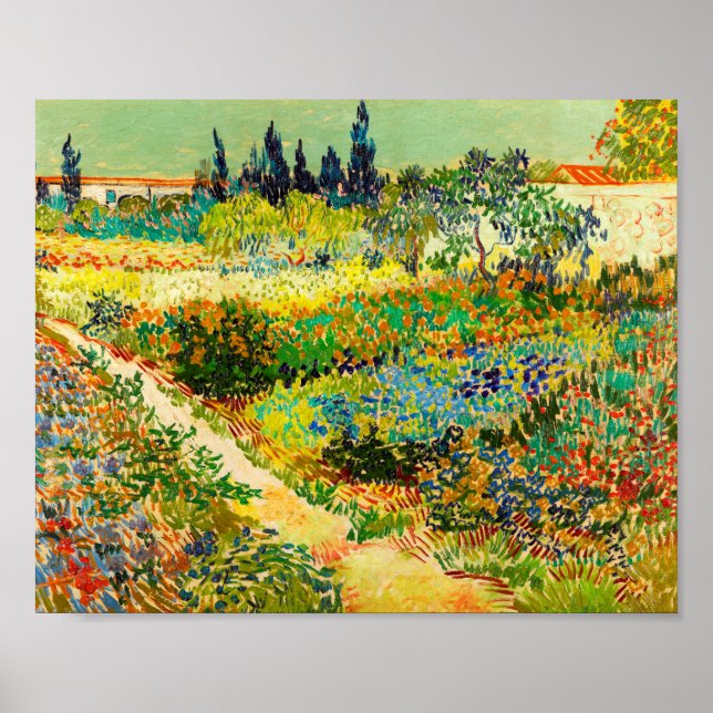 Vincent Van Gogh Garden at Arles Poster (Framsidan)