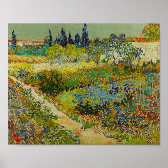 Vincent Van Gogh Garden at Arles Poster (Framsidan)