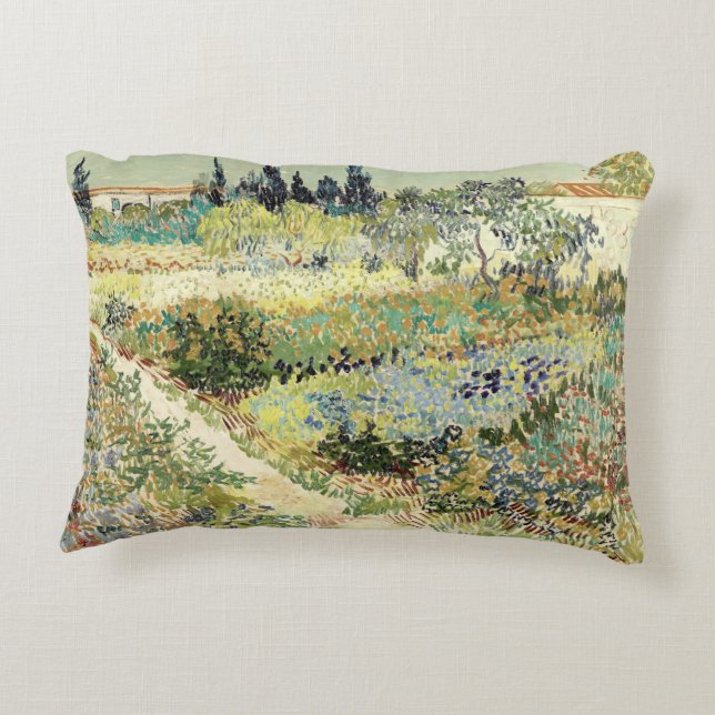 Vincent Van Gogh Garden at Arles Prydnadskudde (Baksidan)