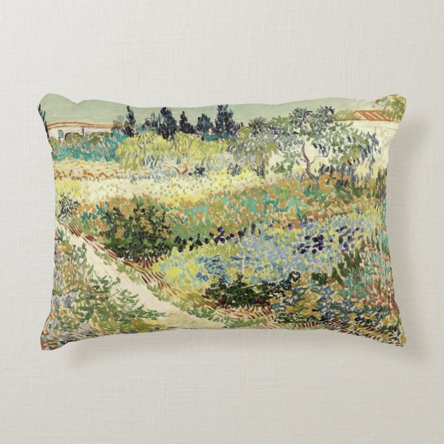 Vincent Van Gogh Garden at Arles Prydnadskudde (Framsidan)
