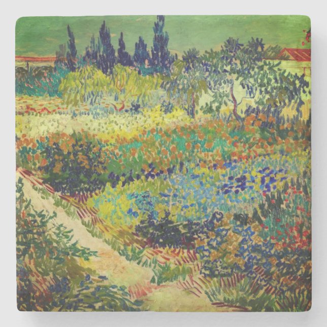 Vincent Van Gogh Garden at Arles Stenunderlägg (Framsidan)