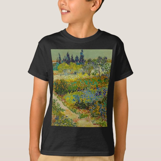 Vincent Van Gogh Garden at Arles T Shirt (Framsida)