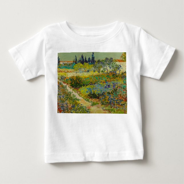Vincent Van Gogh Garden at Arles T Shirt (Framsida)