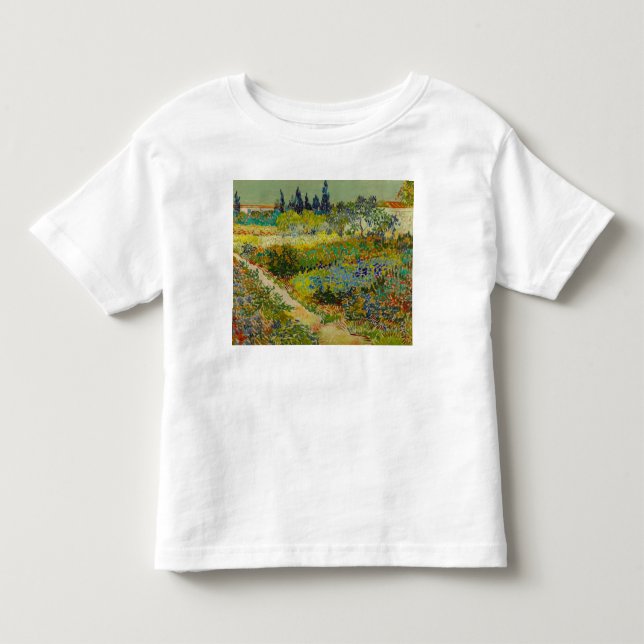 Vincent Van Gogh Garden at Arles T Shirt (Framsida)