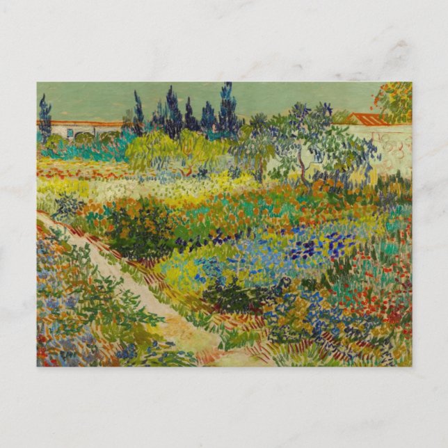 Vincent Van Gogh Garden at Arles Vykort (Framsida)