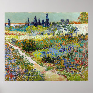 Vincent van Gogh Garden i Arles Poster