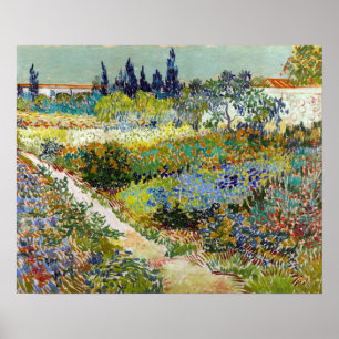 Vincent van Gogh Garden i Arles Poster