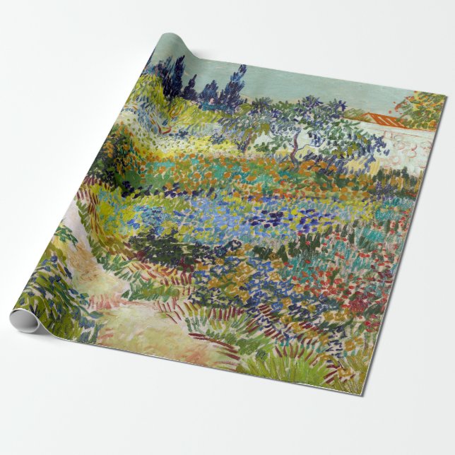 Vincent van Gogh Garden i Arles Presentpapper (Utrullad)