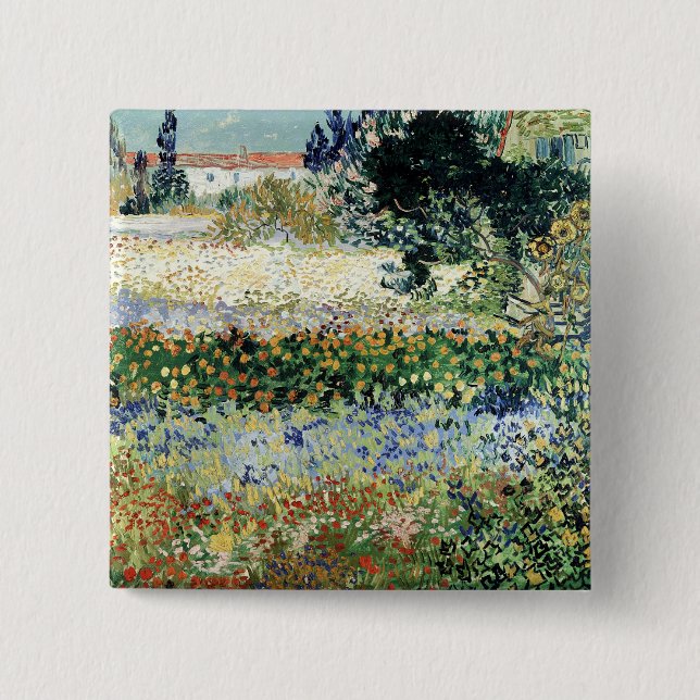Vincent van Gogh | Garden in Bloom, Arles 1888 Knapp (Framsida)