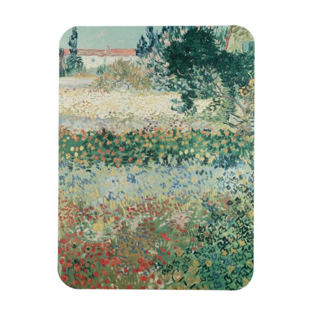 Vincent van Gogh | Garden in Bloom, Arles 1888 Magnet (Vertikal)