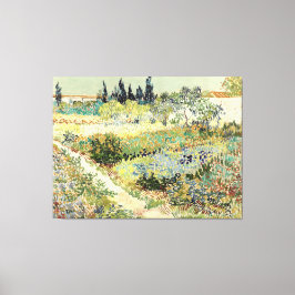Vincent Van Gogh Garden vid Arles 1888 Canvastryck
