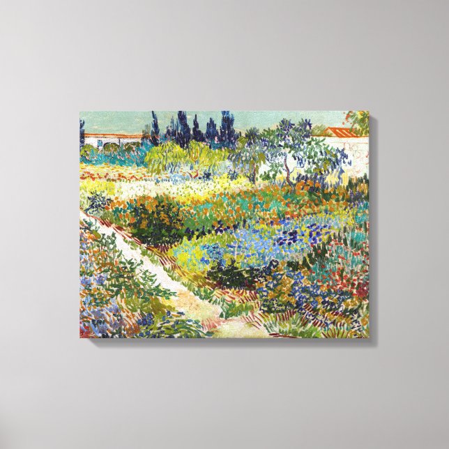Vincent van Gogh Garden vid Arles Canvastryck (Framsida)