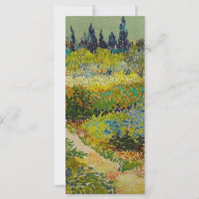 Vincent Van Gogh Garden vid Arles Card (Framsida)