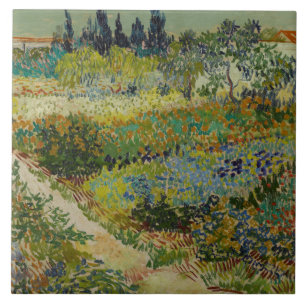 Vincent van Gogh - Garden vid Arles Kakelplatta