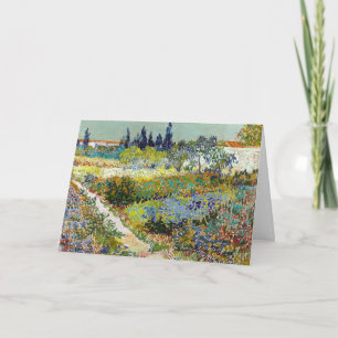 Vincent van Gogh Garden vid Arles Postcard Kort