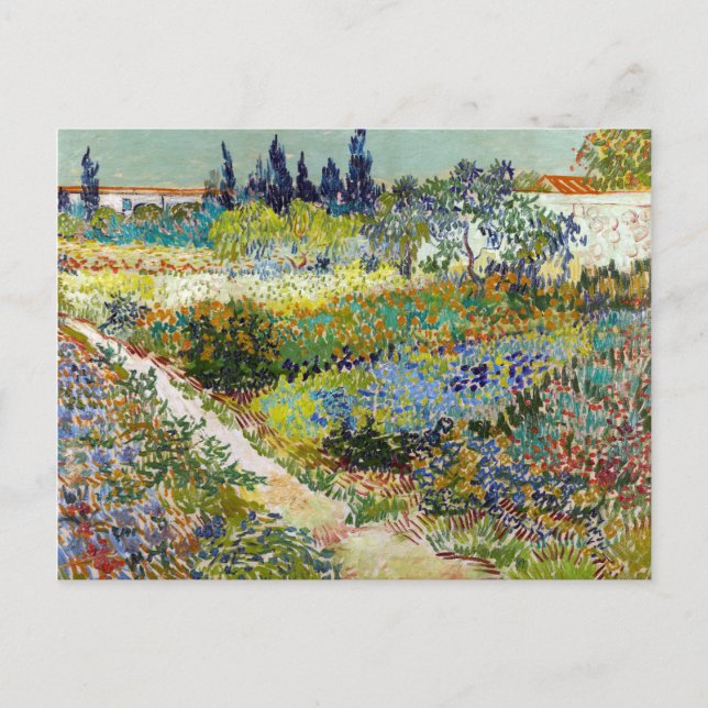 Vincent van Gogh Garden vid Arles Vykort (Framsida)