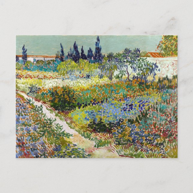 Vincent van Gogh Garden vid Arles Vykort (Framsida)