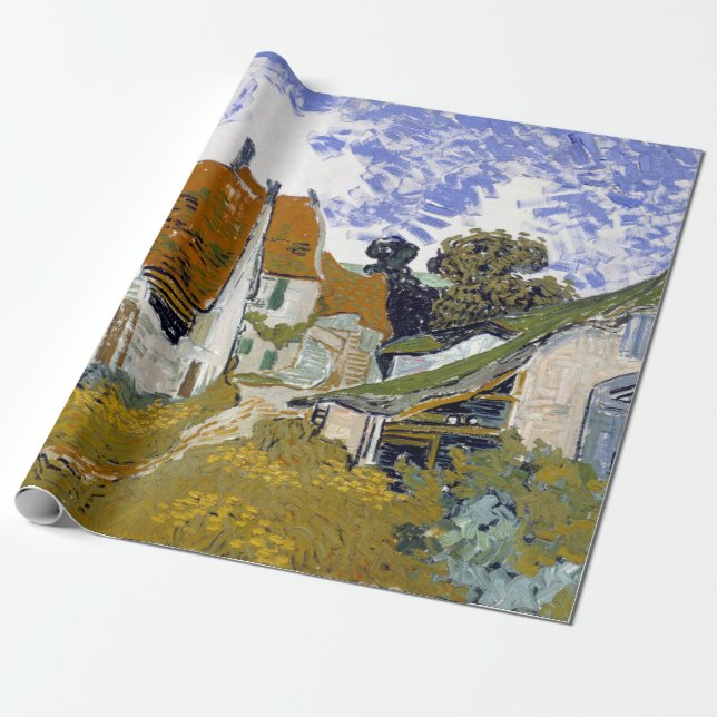 Vincent Van Gogh gata i Auvers-sur-Oise Presentpapper (Utrullad)