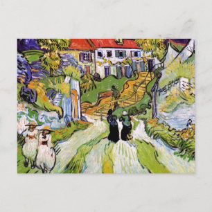 Vincent Van Gogh - Gatuvy och trappor från byn Vykort
