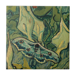 Vincent van Gogh - Giant Peacock Moth Kakelplatta