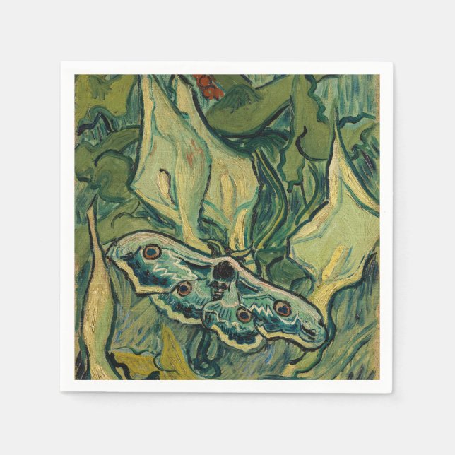 Vincent van Gogh - Giant Peacock Moth Pappersservett (Framsidan)