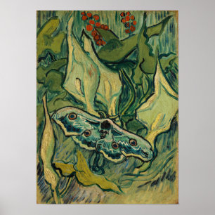 Vincent van Gogh - Giant Peacock Moth Poster