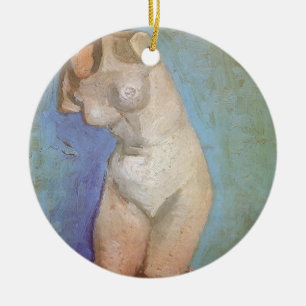 Vincent van Gogh - Gipsstatyett Kvinnlig torso Julgransprydnad Keramik