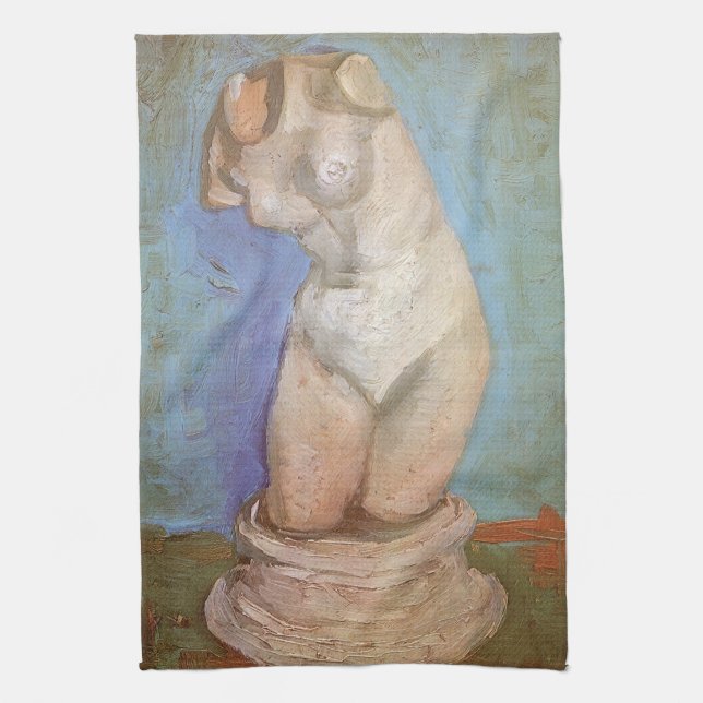 Vincent van Gogh - Gipsstatyett Kvinnlig torso Kökshandduk (Vertikal)