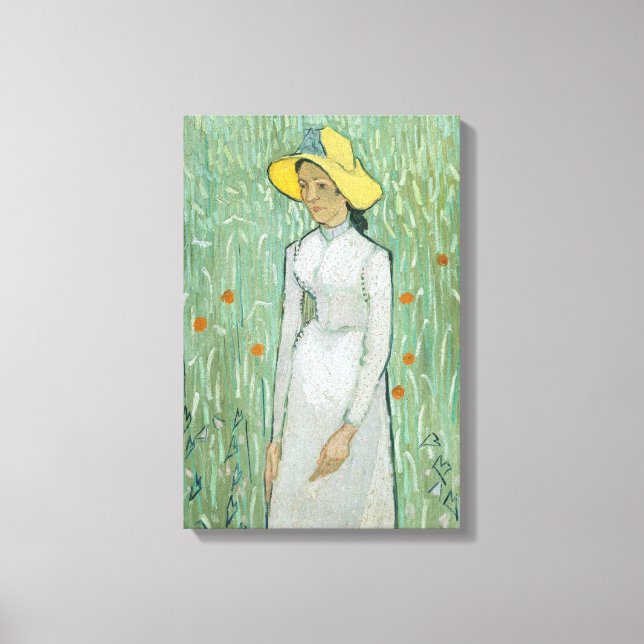 Vincent van Gogh | Girl in White, 1890 Canvastryck (Framsida)