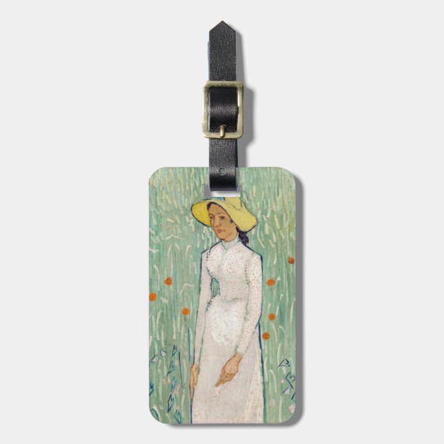 Vincent van Gogh - Girl in White Bagagebricka (Vertikal Framsida)