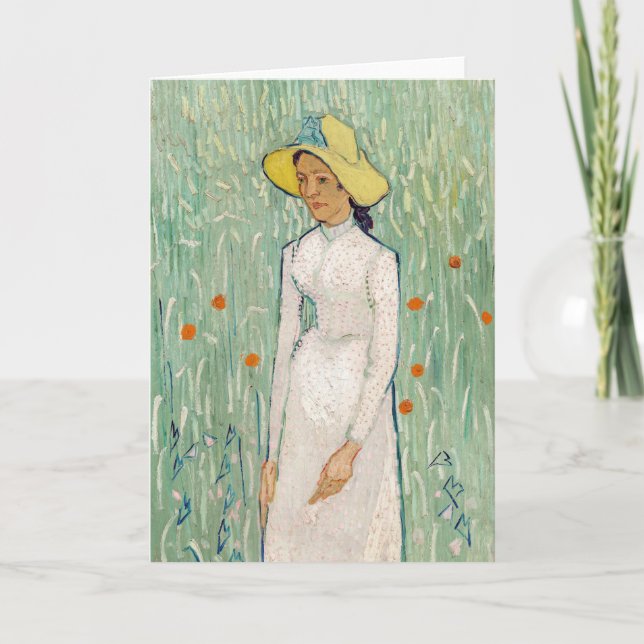 Vincent van Gogh - Girl in White Kort (Framsida)